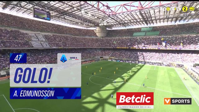 GOLO! Internazionale, A. Edmundsson (p.b.) aos 47', Internazionale 1-0 Verona