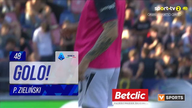 GOLO! Bologna, P. Zieliński (p.b.) aos 48', Bologna 3-1 Internazionale