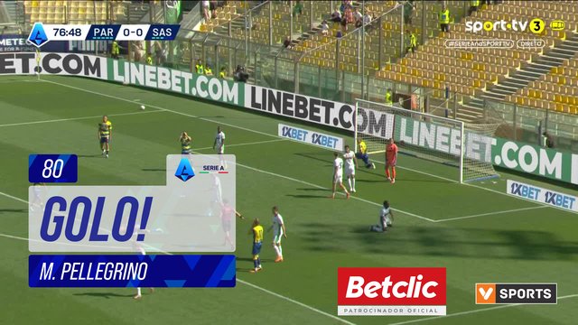 GOLO! Parma, M. Pellegrino aos 80', Parma 1-0 Sassuolo