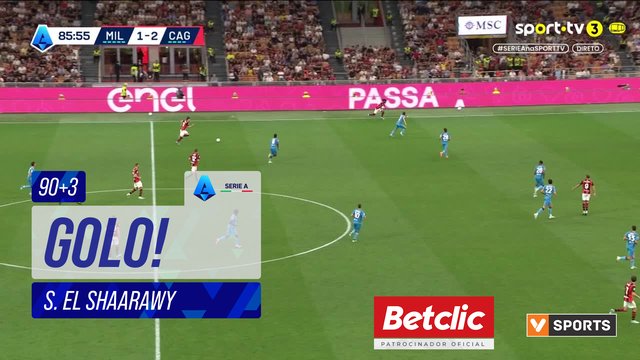 GOLO! Roma, S. El Shaarawy aos 90'+3', Verona 0-2 Roma