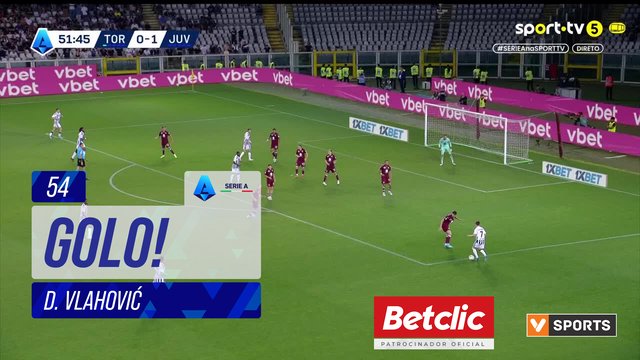 GOLO! Juventus, D. Vlahović aos 54', Torino 0-2 Juventus