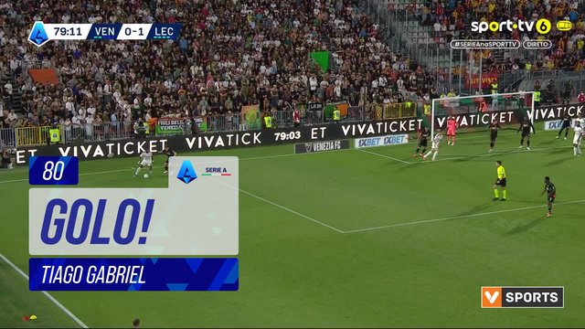 GOLO! Lecce, Tiago Gabriel aos 80', Venezia 0-2 Lecce