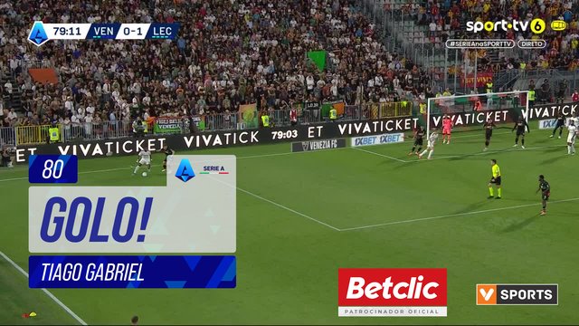GOLO! Lecce, Tiago Gabriel aos 80', Venezia 0-2 Lecce