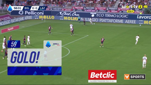 GOLO! Lazio aos 59', Bologna 0-1 Lazio
