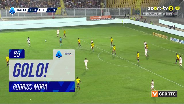 GOLO! Roma, Rodrigo Mora aos 65', Lecce 0-4 Roma