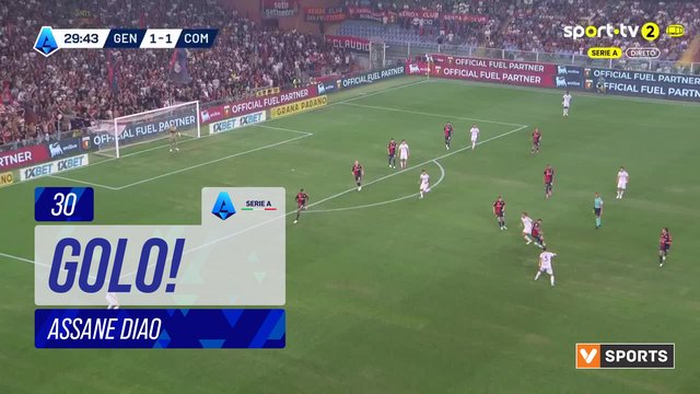 GOLO! Como, Assane Diao aos 30', Genoa 1-2 Como