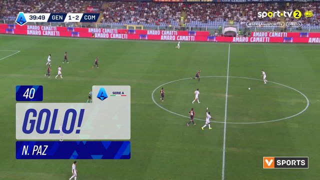 GOLO! Como, N. Paz aos 40', Genoa 1-3 Como