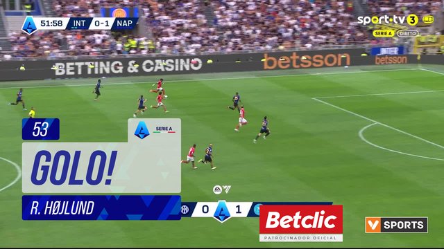 GOLO! Napoli, R. Højlund aos 53', Internazionale 0-2 Napoli