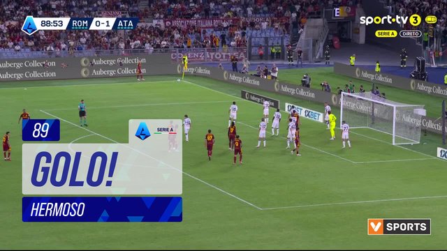 GOLO! Roma, Hermoso aos 89', Roma 1-1 Atalanta