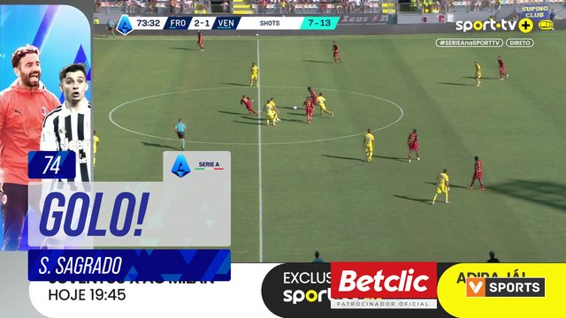GOLO! Venezia, S. Sagrado aos 74', Frosinone 2-2 Venezia