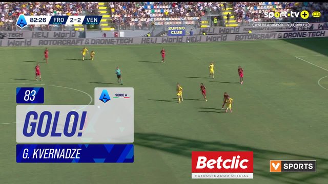 GOLO! Frosinone, G. Kvernadze aos 83', Frosinone 3-2 Venezia