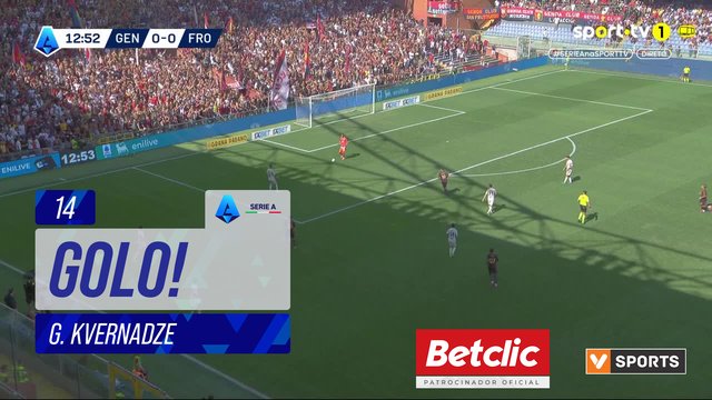 GOLO! Frosinone, G. Kvernadze aos 14', Genoa 0-1 Frosinone