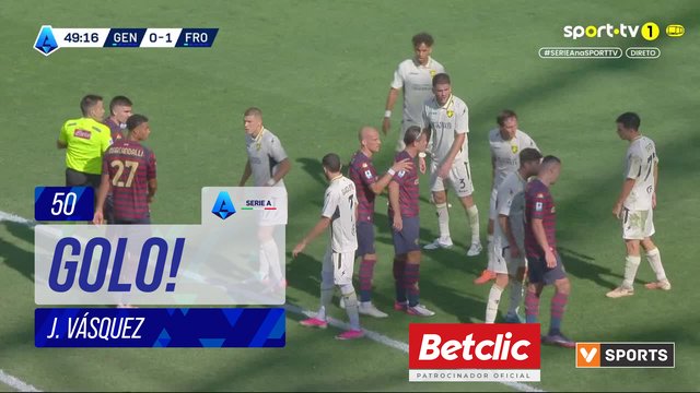 GOLO! Genoa, J. Vásquez aos 50', Genoa 1-1 Frosinone