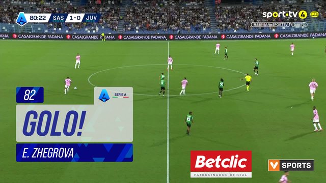 GOLO! Juventus, E. Zhegrova aos 82', Sassuolo 1-1 Juventus