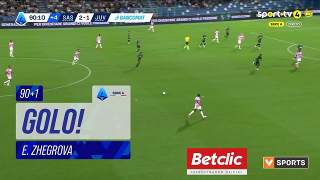 GOLO! Juventus, E. Zhegrova aos 90'+1', Sassuolo 2-2 Juventus