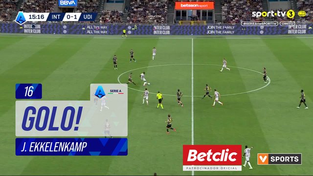 GOLO! Udinese, J. Ekkelenkamp aos 16', Internazionale 0-2 Udinese