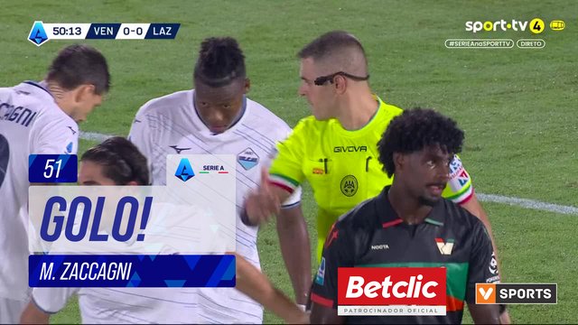 GOLO! Lazio, M. Zaccagni aos 51', Venezia 0-1 Lazio