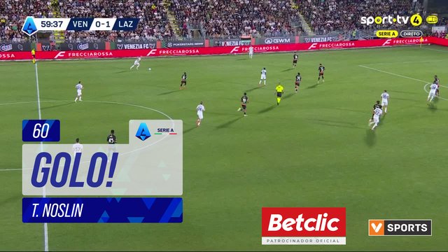 GOLO! Lazio, T. Noslin aos 60', Venezia 0-2 Lazio