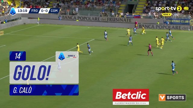 GOLO! Frosinone, G. Calò aos 14', Frosinone 1-0 Como