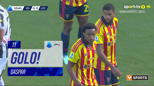 GOLO! Lecce, Gaspar aos 11', Udinese 0-1 Lecce