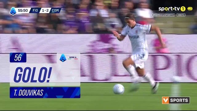 GOLO! Como, T. Douvikas aos 56', Fiorentina 1-3 Como