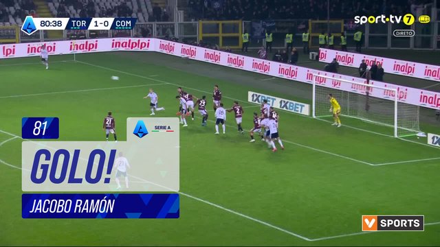 GOLO! Como, Jacobo Ramón aos 81', Torino 1-1 Como