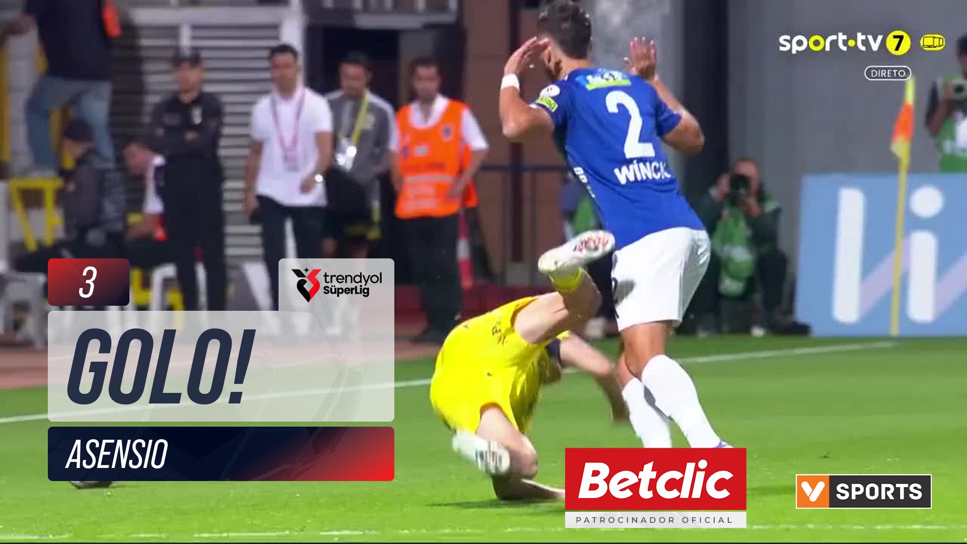 GOLO! Fenerbahçe, Asensio aos 3', Kasımpaşa 0-1 Fenerbahçe