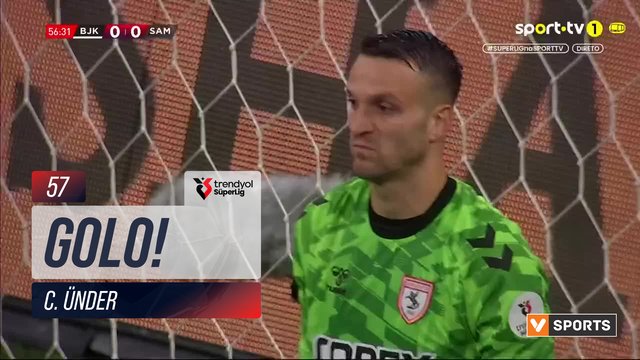 GOLO! Beşiktaş, C. Ünder aos 57', Beşiktaş 1-0 Samsunspor