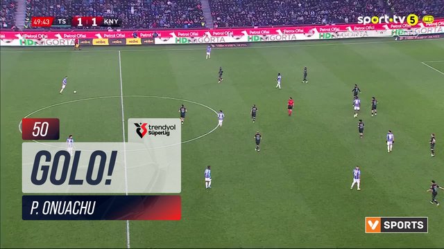 GOLO! Trabzonspor, P. Onuachu aos 50', Trabzonspor 2-1 Konyaspor