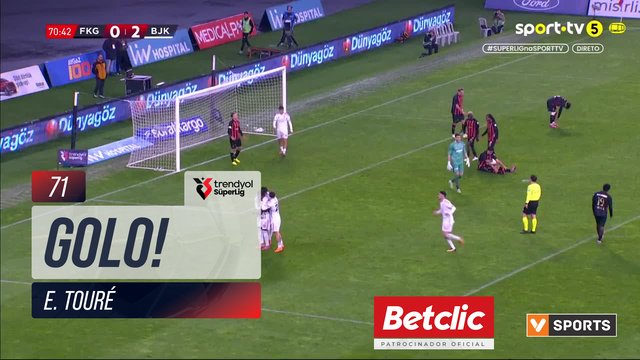 GOLO! Beşiktaş, E. Touré aos 71', Fatih Karagümrük 0-2 Beşiktaş