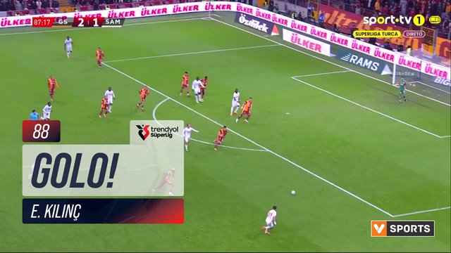 GOLO! Samsunspor, E. Kılınç aos 88', Galatasaray 2-2 Samsunspor
