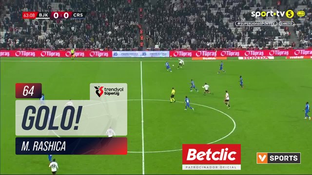 GOLO! Beşiktaş, M. Rashica aos 64', Beşiktaş 1-0 Rizespor