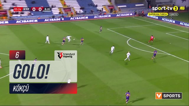 GOLO! Beşiktaş, Kökçü aos 6', Eyüpspor 0-1 Beşiktaş