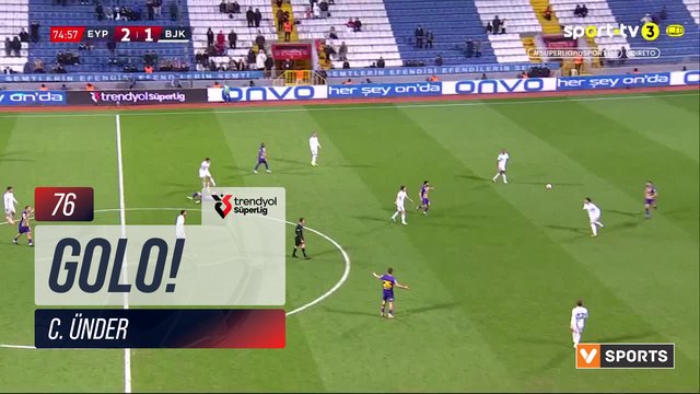 GOLO! Beşiktaş, C. Ünder aos 76', Eyüpspor 2-2 Beşiktaş