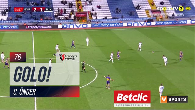GOLO! Beşiktaş, C. Ünder aos 76', Eyüpspor 2-2 Beşiktaş
