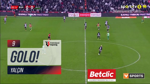 GOLO! Alanyaspor, Yalçın aos 9', Beşiktaş 0-1 Alanyaspor