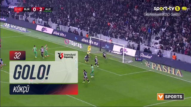 GOLO! Beşiktaş, Kökçü aos 32', Beşiktaş 1-2 Alanyaspor