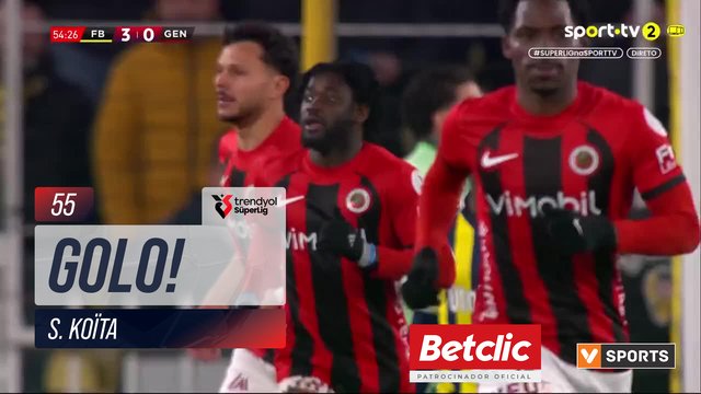 GOLO! Gençlerbirliği, S. Koïta aos 55', Fenerbahçe 3-1 Gençlerbirliği