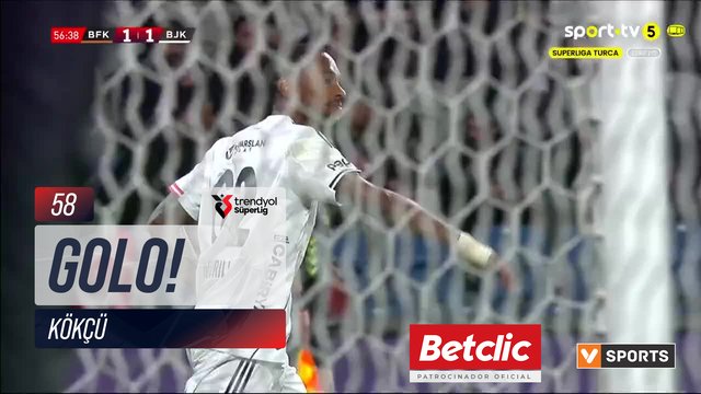 GOLO! Beşiktaş, Kökçü aos 58', Başakşehir 1-2 Beşiktaş