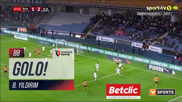 GOLO! Başakşehir, B. Yıldırım aos 88', Başakşehir 2-2 Beşiktaş