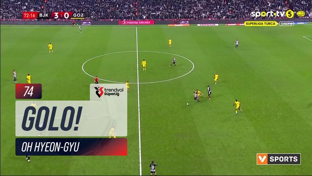 GOLO! Beşiktaş, Oh Hyeon-Gyu aos 74', Beşiktaş 4-0 Göztepe