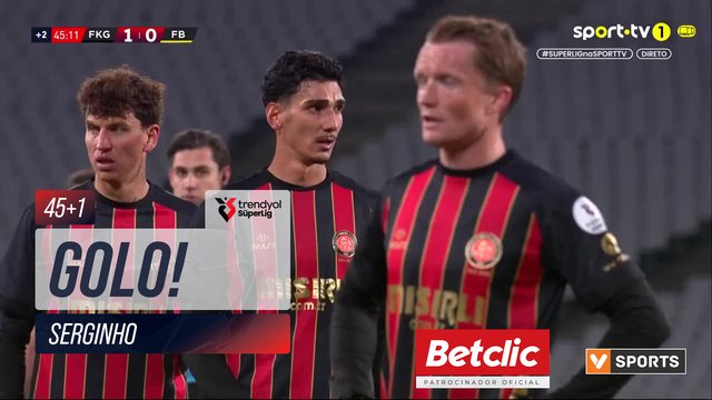 GOLO! Fatih Karagümrük, Serginho aos 45'+1', Fatih Karagümrük 2-0 Fenerbahçe