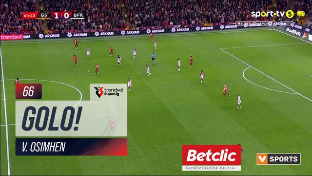 GOLO! Galatasaray, V. Osimhen aos 66', Galatasaray 2-0 Başakşehir