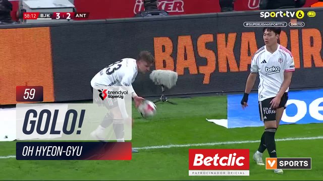 GOLO! Beşiktaş, Oh Hyeon-Gyu aos 59', Beşiktaş 4-2 Antalyaspor