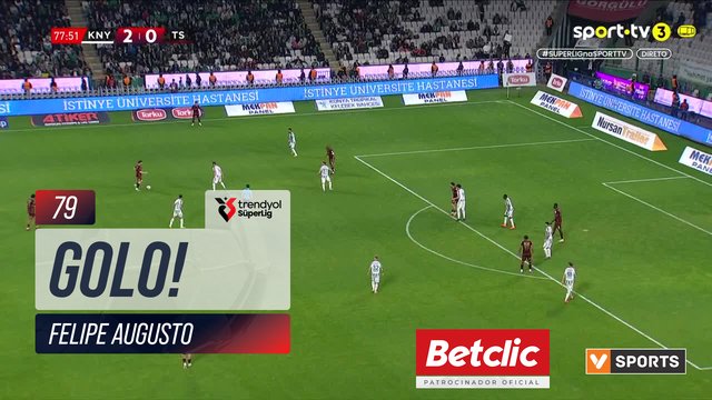 GOLO! Trabzonspor, Felipe Augusto aos 79', Konyaspor 2-1 Trabzonspor