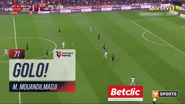 GOLO! Samsunspor, M. Mouandilmadji aos 71', Samsunspor 3-1 Galatasaray