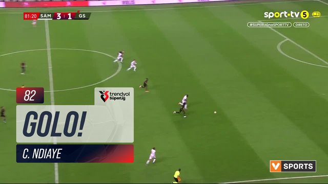 GOLO! Samsunspor, C. Ndiaye aos 82', Samsunspor 4-1 Galatasaray