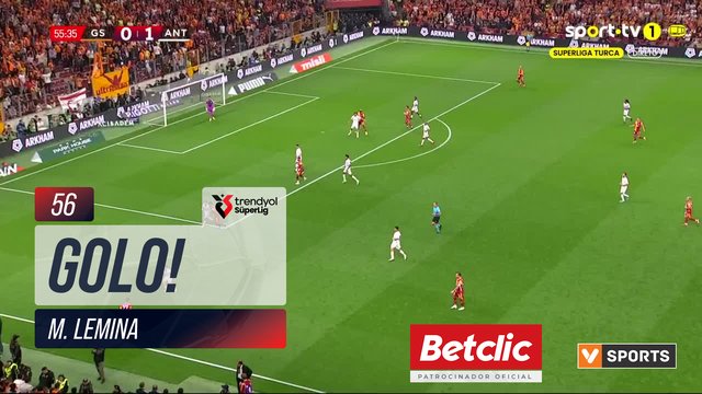 GOLO! Galatasaray, M. Lemina aos 56', Galatasaray 1-1 Antalyaspor