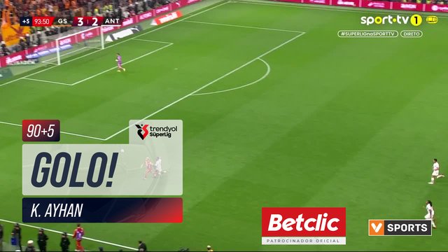 GOLO! Galatasaray, K. Ayhan aos 90'+5', Galatasaray 4-2 Antalyaspor
