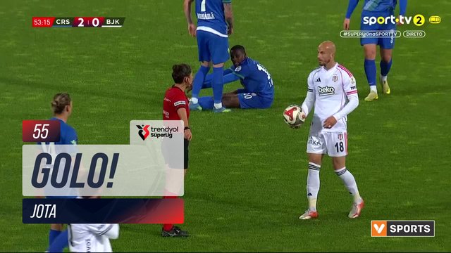 GOLO! Beşiktaş, Jota aos 55', Rizespor 2-1 Beşiktaş